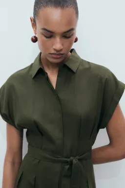 Vestido camisero lino lyocell de Mango en Vestidos para argentina