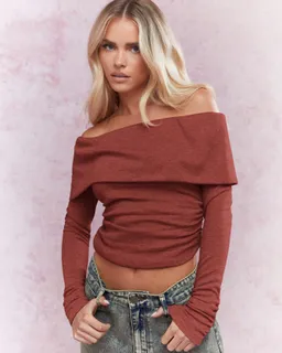 Blusa jersey hombros descubiertos de Missguided en Blusas para argentina