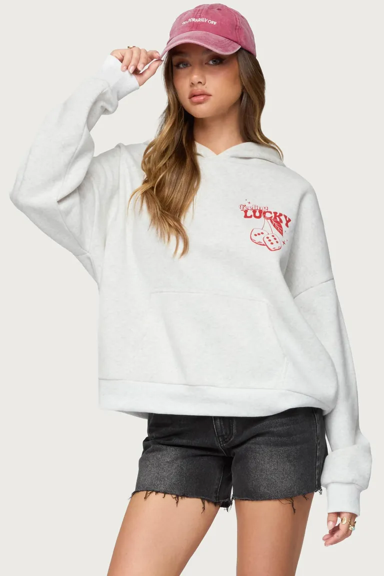 Buzo oversize feeling lucky de Edikted en Buzos y Sweaters para argentina