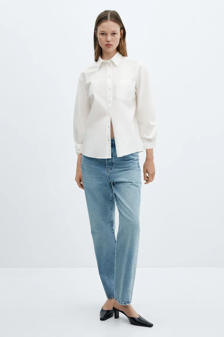 Camisa algodón con bolsillo de Mango en Camisas para argentina