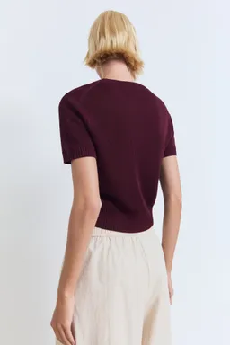 Sweater corto manga corta de Mango en Remeras para argentina