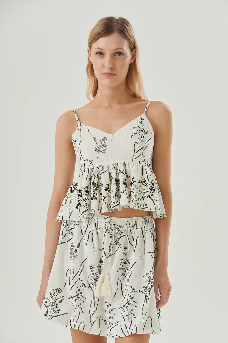 Top floreado de tirantes delgados para mujer de Sweet en Tops para argentina