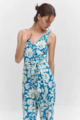 Mono cruzado estampado floral de Mango en Monos para argentina