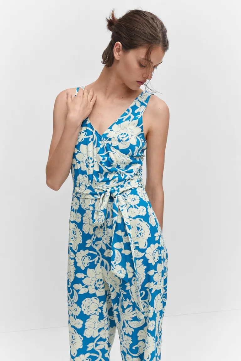 Mono cruzado estampado floral de Mango en Monos para argentina