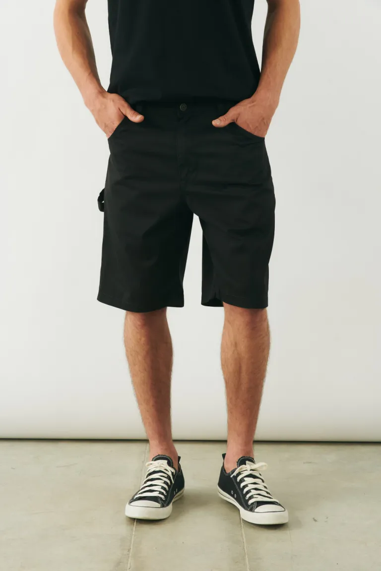 Bermudas negras de corte relajado con bolsillos prácticos para hombre de Bensimon en Bermudas y Shorts para argentina