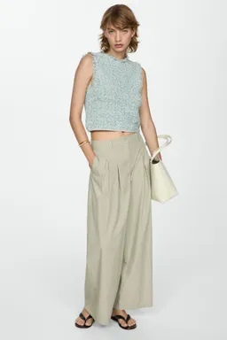 Top tweed deshilachado de Mango en Tops para argentina