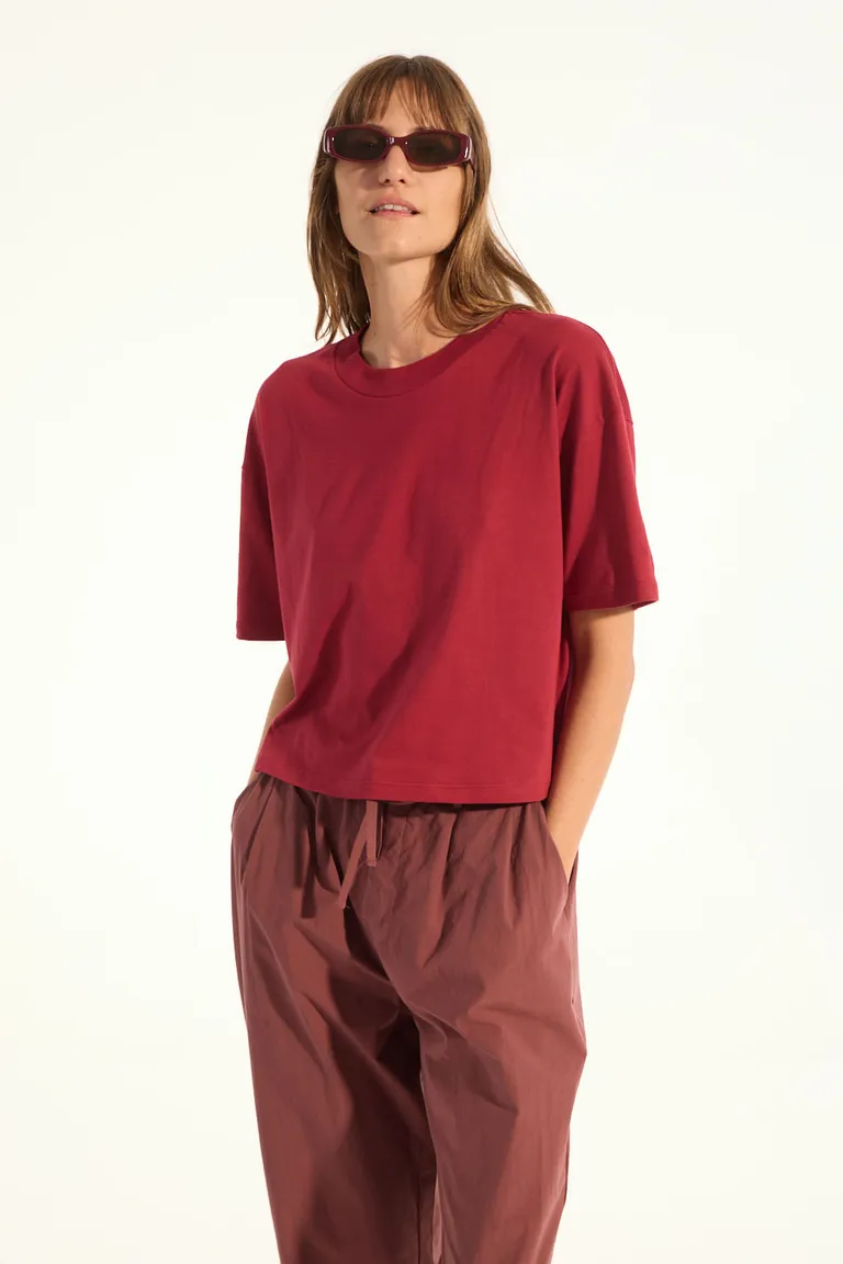 Remera de manga corta con aplicación de logo en la manga de Portsaid en Remeras para argentina