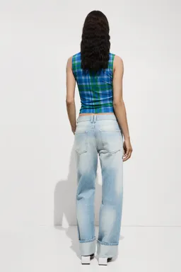 Jeans rectos con dobladillo de Mango en Pantalones para argentina