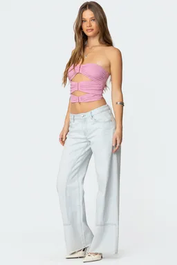 Top strapless recortes ariella de Edikted en Tops para argentina