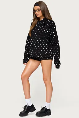 Shorts chelsie lunares cintura foldover de Edikted en Shorts para argentina