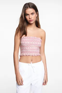 Top bandeau fruncido de Mango Teen en Tops para argentina