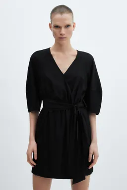 Vestido cruzado con lazo de Mango en Vestidos para argentina