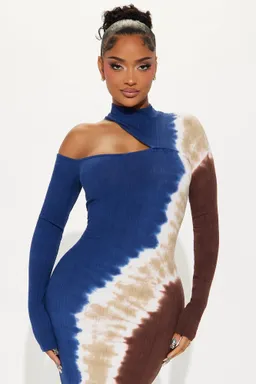 Vestido tie dye midi splash de Fashion Nova en Vestidos para argentina