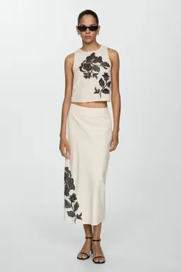 Top crop bordado de Mango en Tops para argentina