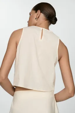 Top crop bordado de Mango en Tops para argentina