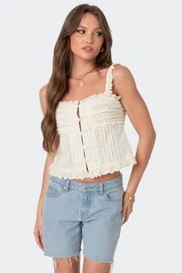 Top volados hera botones de Edikted en Blusas para argentina