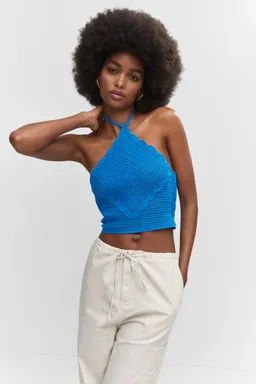 Top con lazo cuello de Mango en Tops para argentina