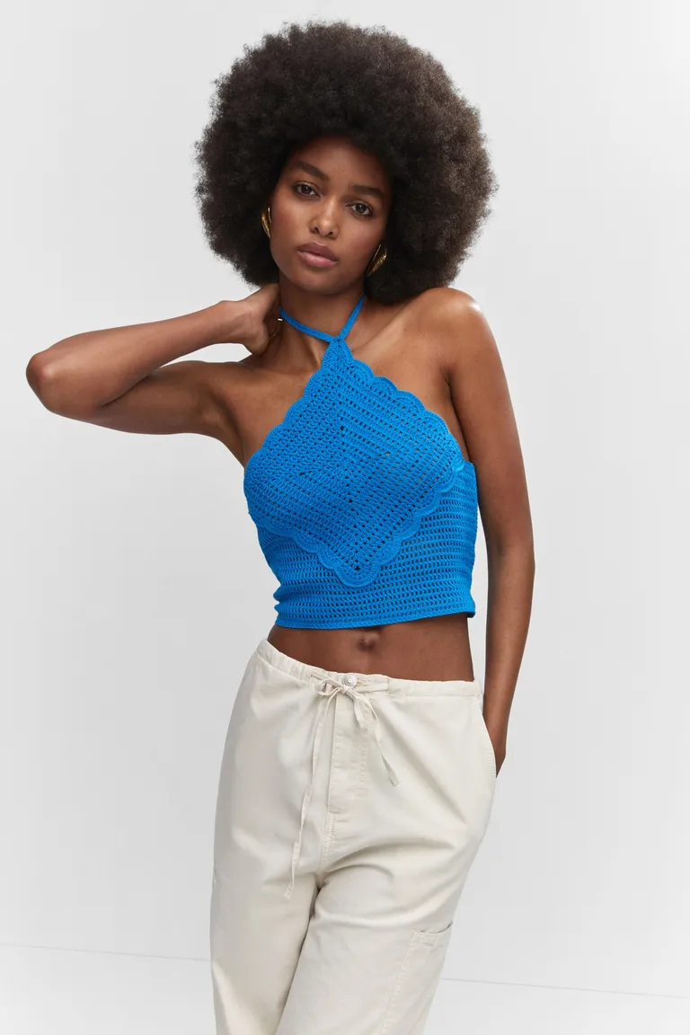 Top con lazo cuello de Mango en Tops para argentina