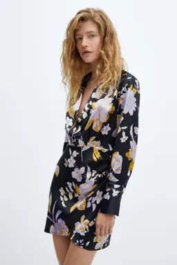Vestido satén estampado floral de Mango en Vestidos para argentina
