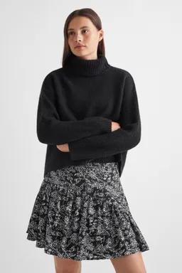 Falda con volantes estampada de Mango Teen en Faldas para argentina
