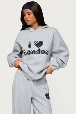 Buzo con capucha heart london de Edikted en Buzos y Sweaters para argentina