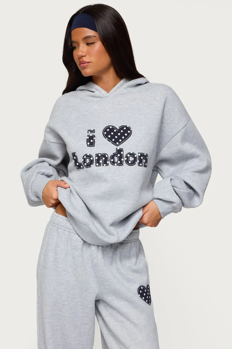 Buzo con capucha heart london de Edikted en Buzos y Sweaters para argentina