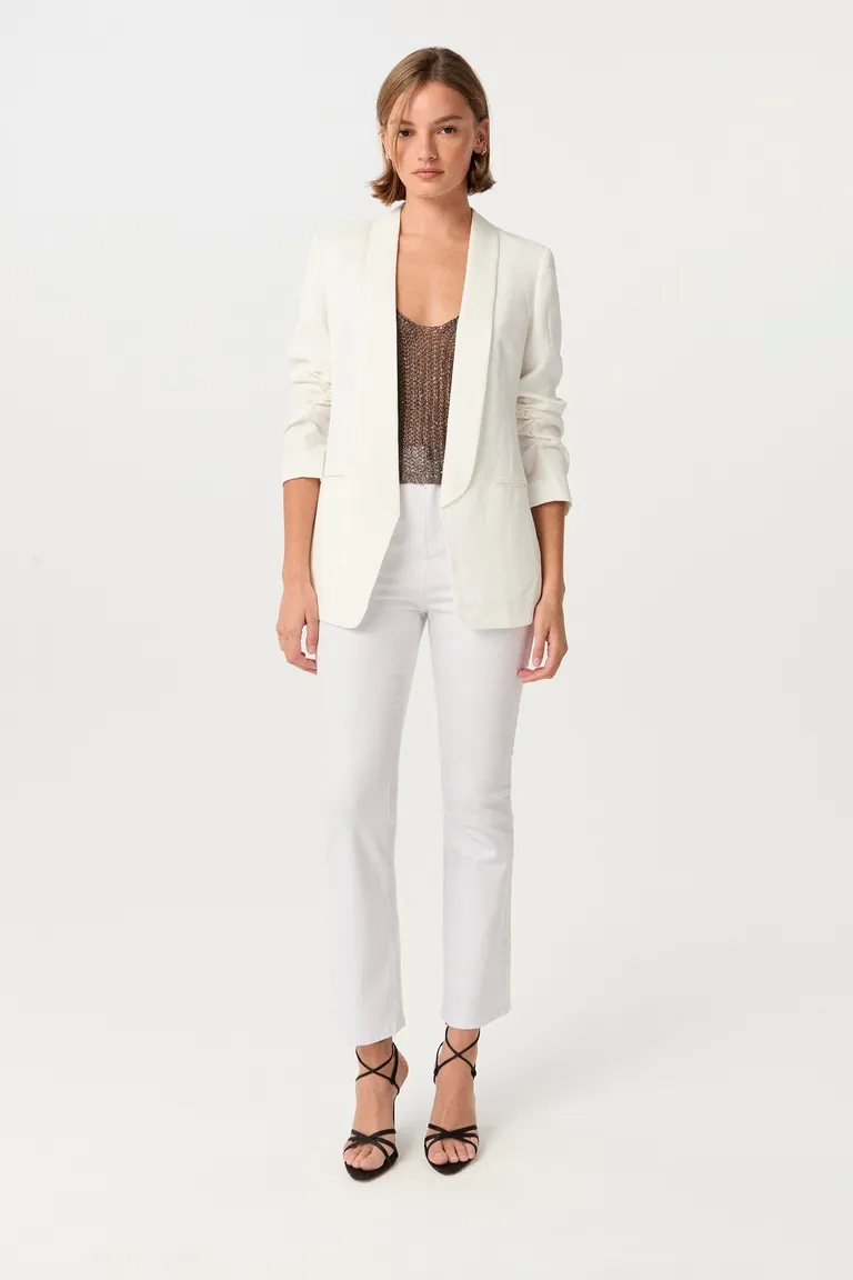 Pantalón elástico de tiro alto con diseño crop flare para mujer de Markova en Pantalones para argentina