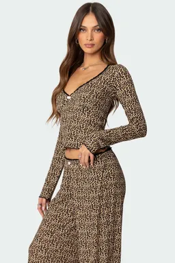 Top lue leopardo cuello de Edikted en Tops para argentina