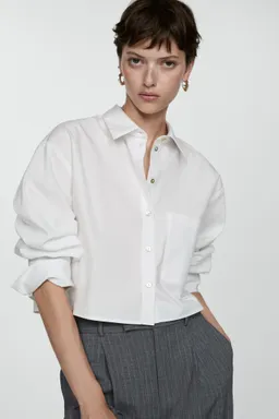 Camisa crop con bolsillo de Mango en Camisas para argentina