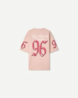 Remera manga corta frisa estampada de Bershka en Remeras y Polos para argentina