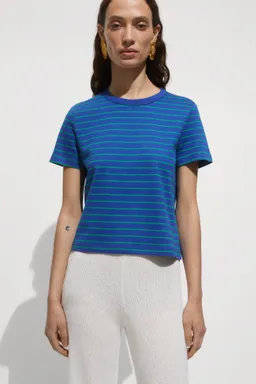 Camiseta rayas estampada de Mango en Remeras para argentina