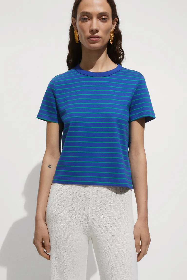 Camiseta rayas estampada de Mango en Remeras para argentina