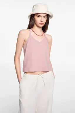 Remera algodón breteles de Mango Teen en Tops para argentina