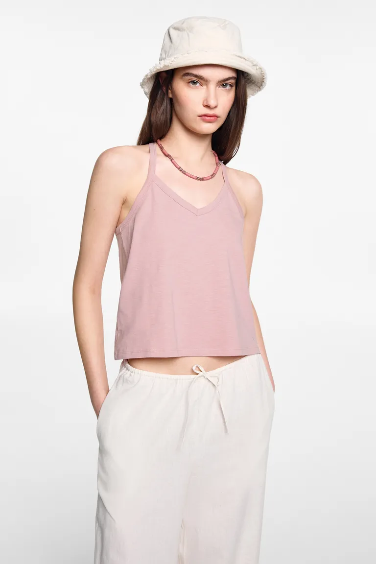 Remera algodón breteles de Mango Teen en Tops para argentina