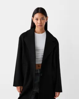 Abrigo largo suave de Bershka en Tapados para argentina
