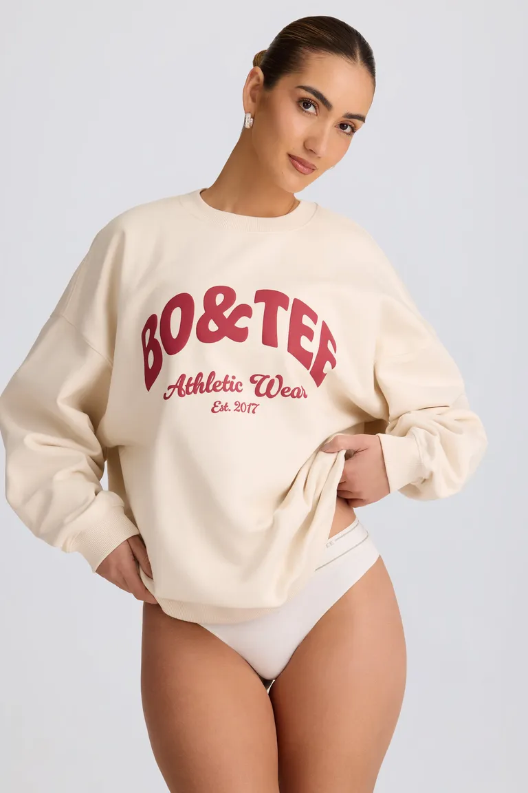 Buzo oversize cuello redondo de Oh Polly en Buzos y Sweaters para argentina