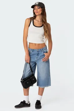 Musculosa alix encaje acanalada de Edikted en Tops para argentina