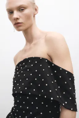 Vestido palabra honor brillantes de Mango en Vestidos para argentina