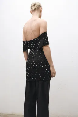 Vestido palabra honor brillantes de Mango en Vestidos para argentina
