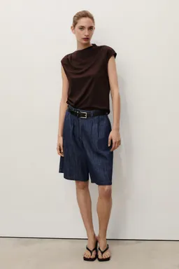Bermudas denim lavado suave de Mango en Shorts para argentina