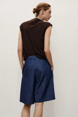 Bermudas denim lavado suave de Mango en Shorts para argentina