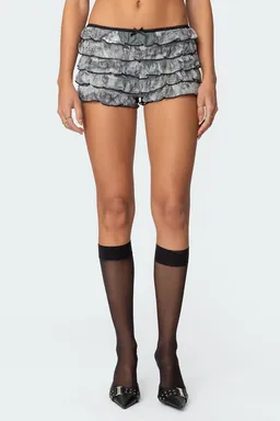 Short camuflado malla volados de Edikted en Shorts para argentina