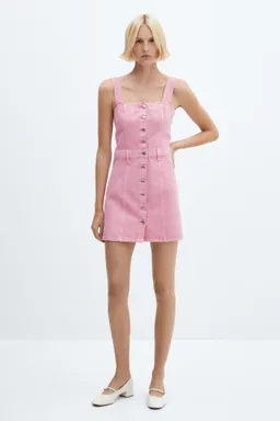 Vestido denim con botones de Mango en Vestidos para argentina
