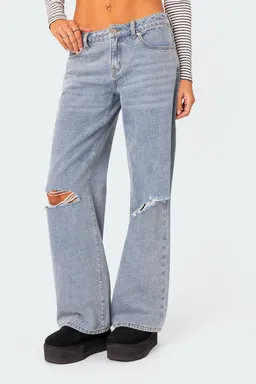 Jeans tiro bajo debbie de Edikted en Pantalones para argentina
