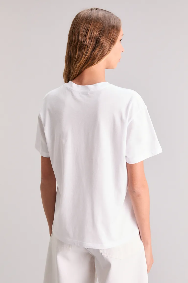 Remera estampada con diseño de frutas en tono blanco para mujer de Kosiuko en Remeras para argentina