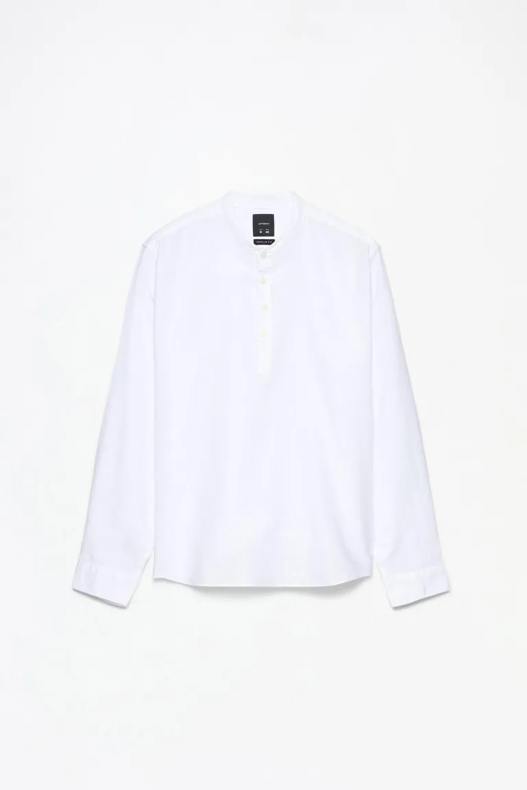 Camisa panadera lino algodón de Lefties en Camisas para argentina