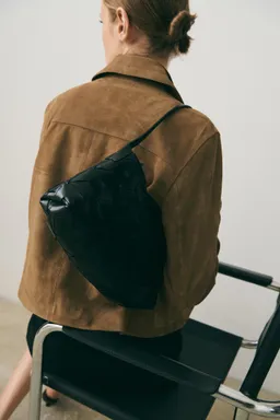 Bolso hombro piel trenzado de Mango en Bolsos y Carteras para argentina