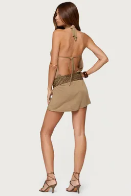 Mini vestido lukka halter descubierto de Edikted en Vestidos para argentina