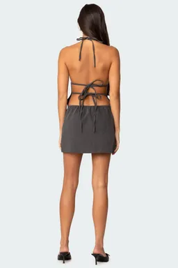Minivestido halter con lazo de Edikted en Vestidos para argentina