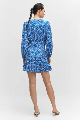 Vestido fruncido estampado de Mango en Vestidos para argentina